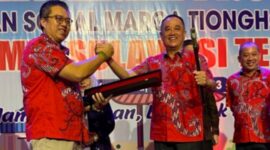 Ketua Umum Paguyuban Sosial MargaTionghoa (PSMTI), Wilianto Tanta dan Ketua PSMTI Sulteng, Wijaya Chandra. (Dok. PSMTI)