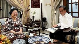 Ketua Umum PDI Perjuangan Megawati Soekarnoputri bertemu dengan Presiden Jokowi. (Instagram.com/@ibumegawatii) 
