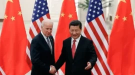 Presiden AS Joe Biden bersama Presiden Xi Jinping. (Instagram.com/@realxijinping) 
