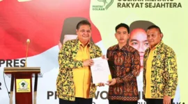 Partai Golkar menyatakan mendukung Wali Kota Solo, Gibran Rakabuming Raka, sebagai cawapres dari Ketum Gerindra, Prabowo Subianto. (Facbook.com/@Airlangga Hartarto)

