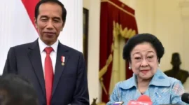 Presiden Jokowi Bersama Ketua Umum PDI Perjuangan Megawati Soekarnoputri. (Dok. Setneg.go.id)
