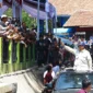 Menteri Pertahanan Prabowo Subianto saat meresmikan lima titik bantuan sumber air bersih yang berpusat di Desa Pamupukan, Kabupaten Kuningan, Jawa Barat. (Dok. TIm Media Prabowo Subianto)
