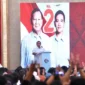 Calon Presiden Prabowo Subianto saat menghadiri konsolidasi dan deklarasi dari Konfederasi Serikat Pekerja Nusantara (KSPN) yang digelar di Bandung, Minggu, 14 Januari 2024. (Dok. TKN Prabowo Gibran)