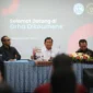 Capres nomor urut dua Prabowo Subianto melakukan pertemuan dengan Persekutuan Gereja-gereja Indonesia (PGI) di Graha Oikumene, Jakarta. (Dok. TKN Prabowo - Gibran)

