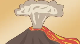 Ilustrasi Gunung Erupsi. (Dok. Kongsinews.com/M Rifai Azhari)
