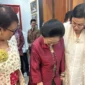 Menteri Keuangan Sri Mulyani dan Menteri Luar Negeri Retno Marsudi bersilaturahmi ke rumah Ketua Umum PDI Perjuangan saat Lebaran. (Facebook.com/@Sri Mulyani Indrawati)