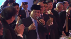 Inilah Momen Presiden Prabowo Subianto Nyanyikan Lagu Daerah Maluku O Ulate di Beijing, Tiongkok