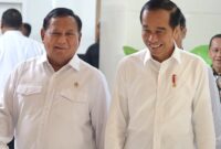 Pesiden  Prabowo Subianto bersama Mantan Presiden Joko Widodo . (Facebook.com @Prabowo Subianto)