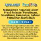 Sapulangit PR dan Persrilis.com Berikan Jasa Public Relations dan Komunikasi Terpadu Lewat Press Release