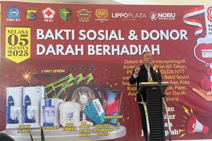 Aksi donor darah oleh PSMTI di Kupang tunjukkan kepedulian lintas identitas demi Indonesia yang lebih sehat. (Dok. PSMTI)