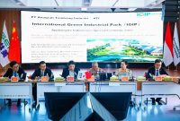 Penandatanganan perjanjian strategis Danantara dan GEM untuk hilirisasi nikel. (Dok. Danantara Indonesia)